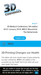 Mobile Screenshot of 3dbioprintingconference.com